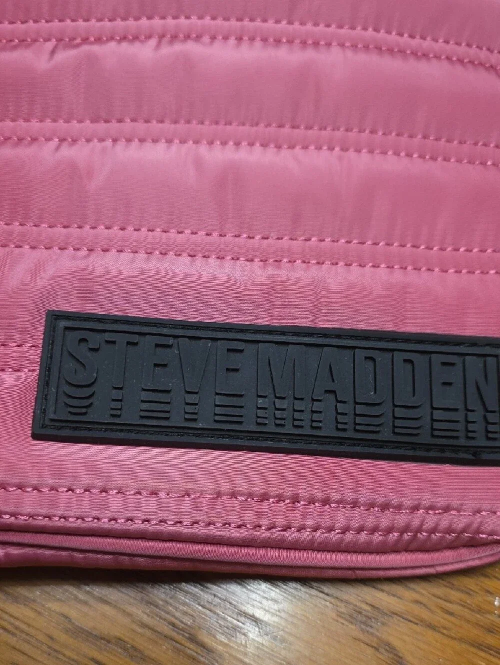 Steve Madden Pink Quilted Crossbody Shoulder Bag